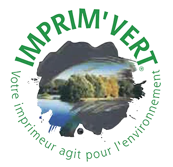 Logo Imprim'Vert. Imprimerie professionnelle.
